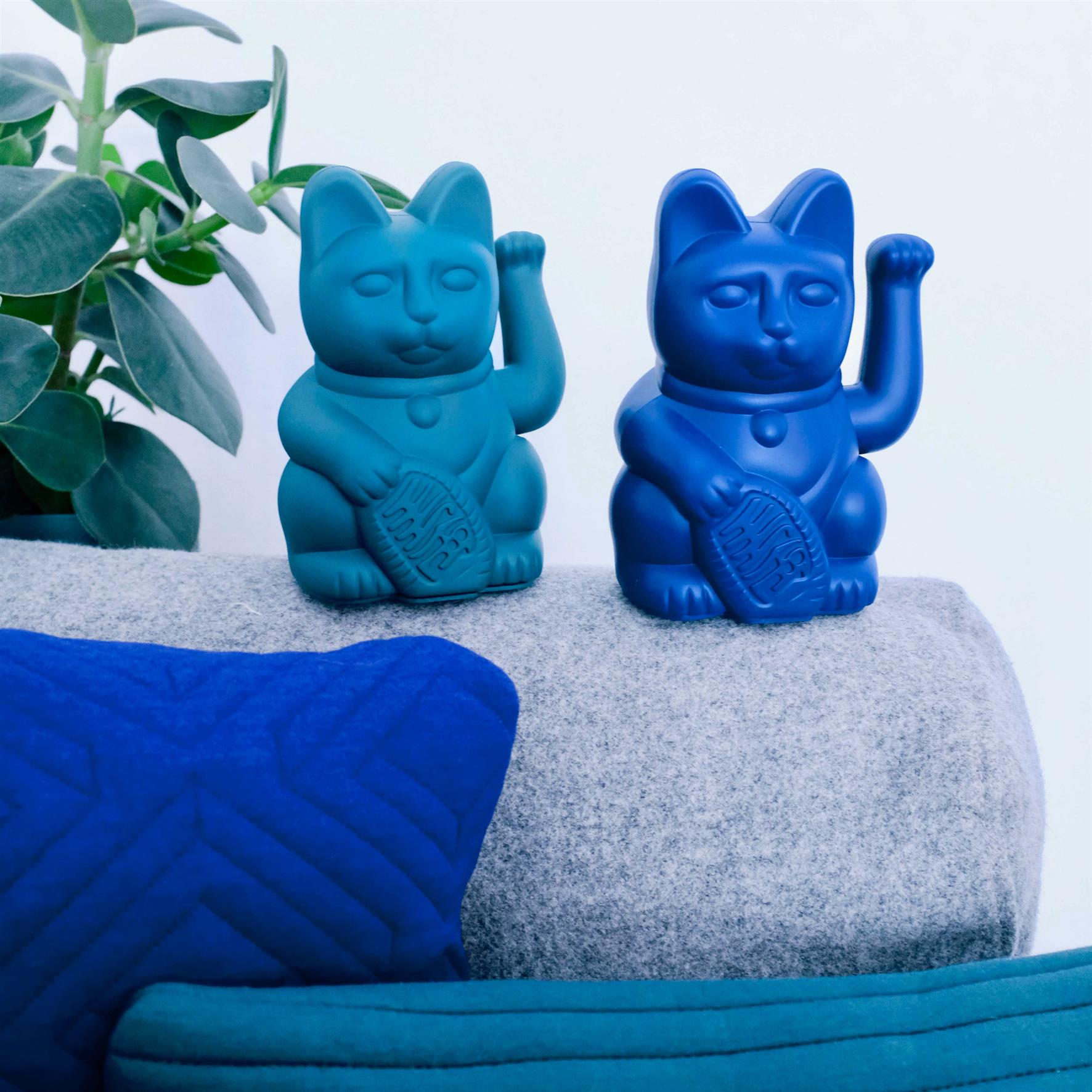 Donkey Maneki Neko Lucky Cat Dark Blu - Myho