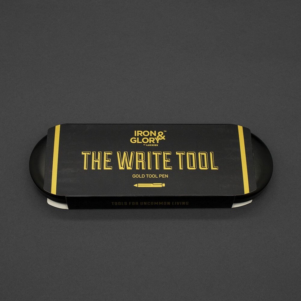 Iron & Glory by Luckies - The Write Tool penna oro con livella - immagine 4