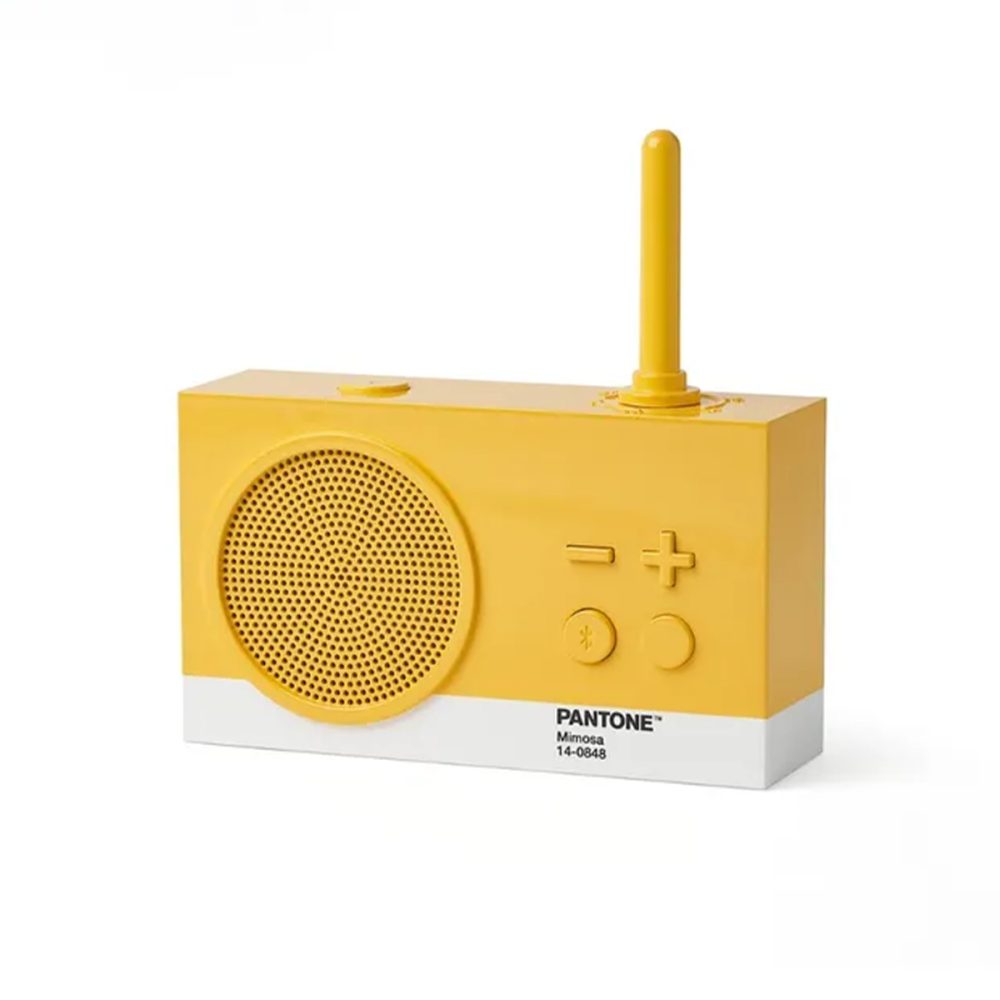 Lexon Pantone Tykho 3 Radio e Speaker Giallo Mimosa - immagine 2