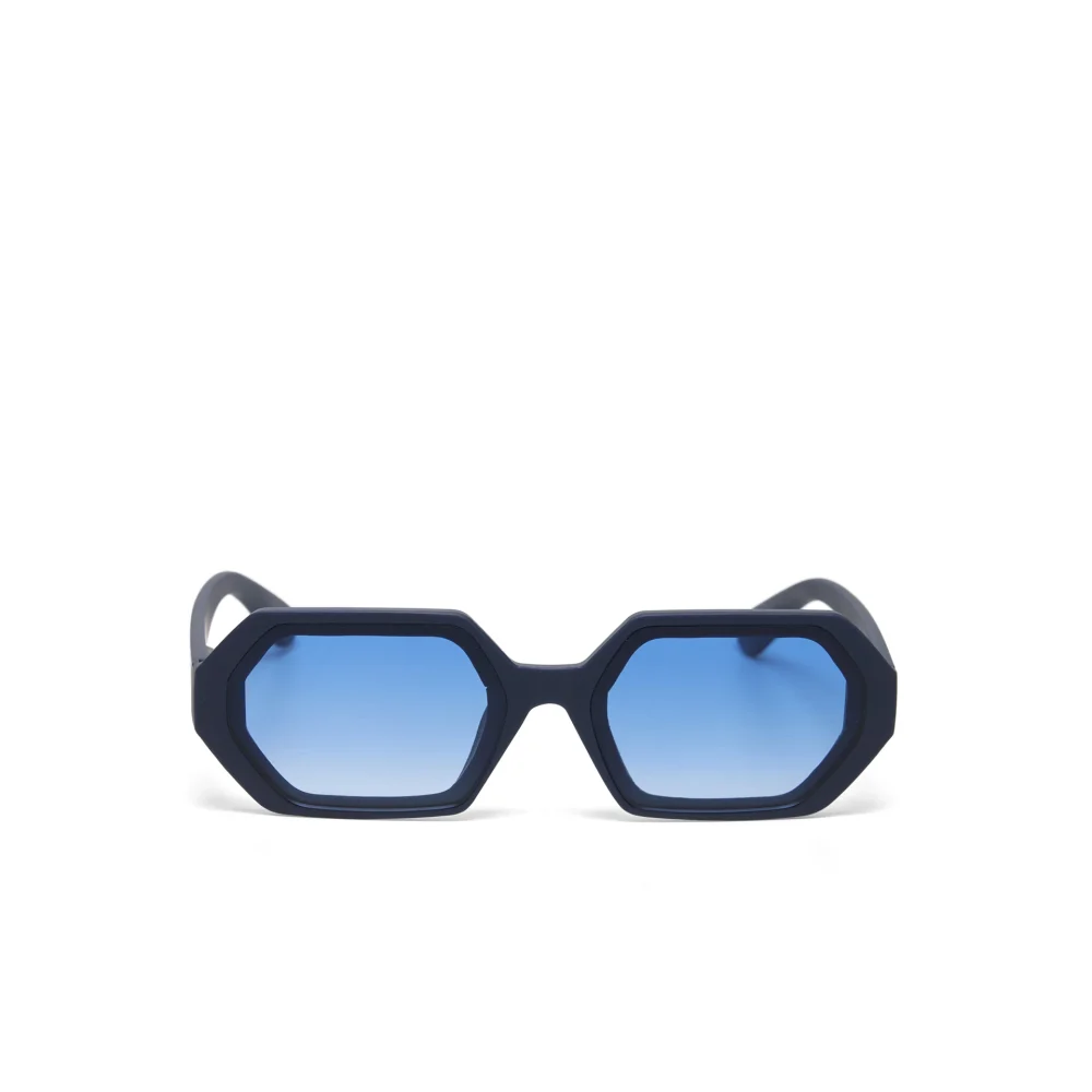 Okkia Occhiale da Sole Modello Andrea Esagono Midnight Blue - immagine 3