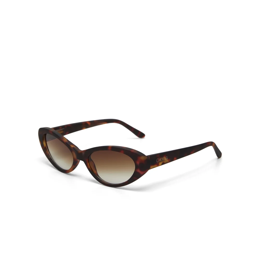 Okkia Occhiale da Sole Modello Lina Classic Havana lente Brown Gradient - immagine 3