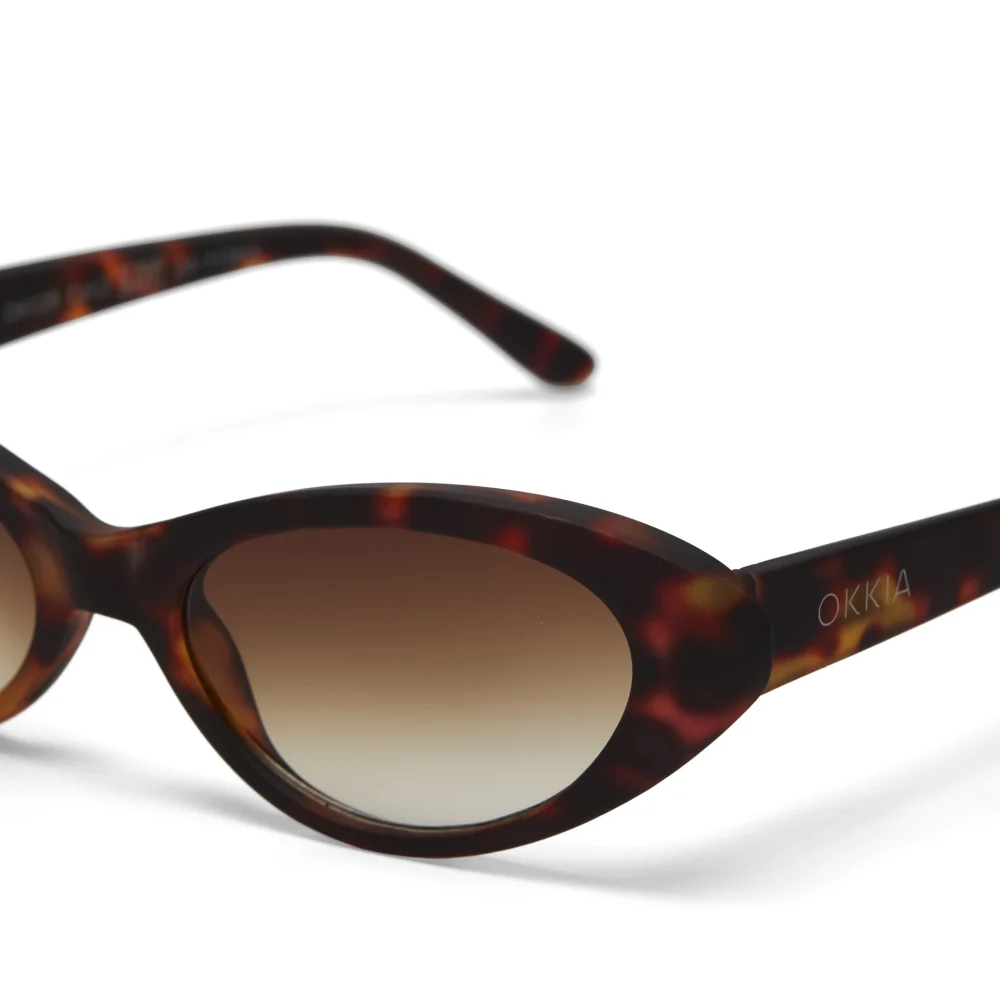 Okkia Occhiale da Sole Modello Lina Classic Havana lente Brown Gradient - immagine 2