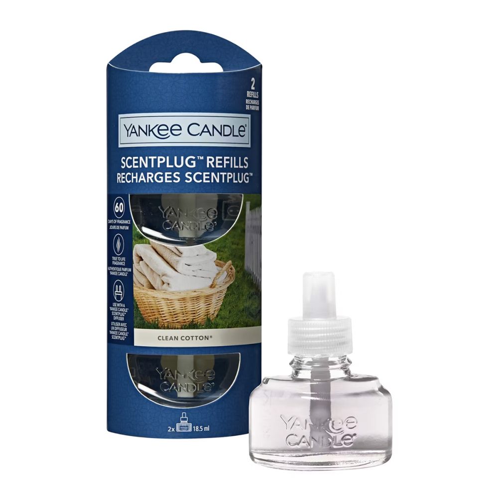 Yankee Candle Ricarica per Scent Plug Clean Cotton