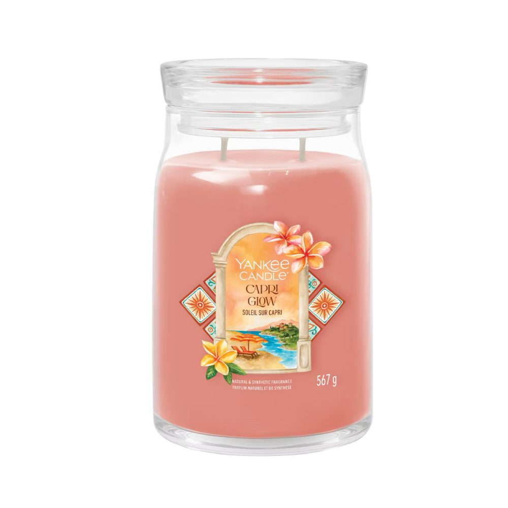 Yankee Candle Signature Capri Glow Candela Giara Grande