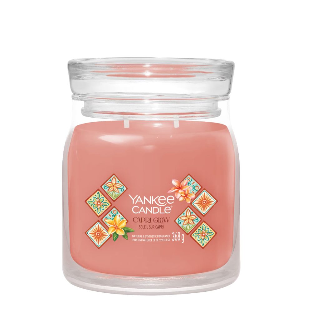 Yankee Candle Signature Capri Glow Candela Giara Media