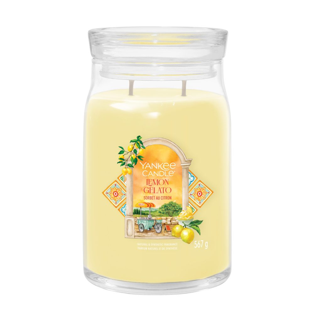 Yankee Candle Signature Lemon Gelato Candela Giara Grande