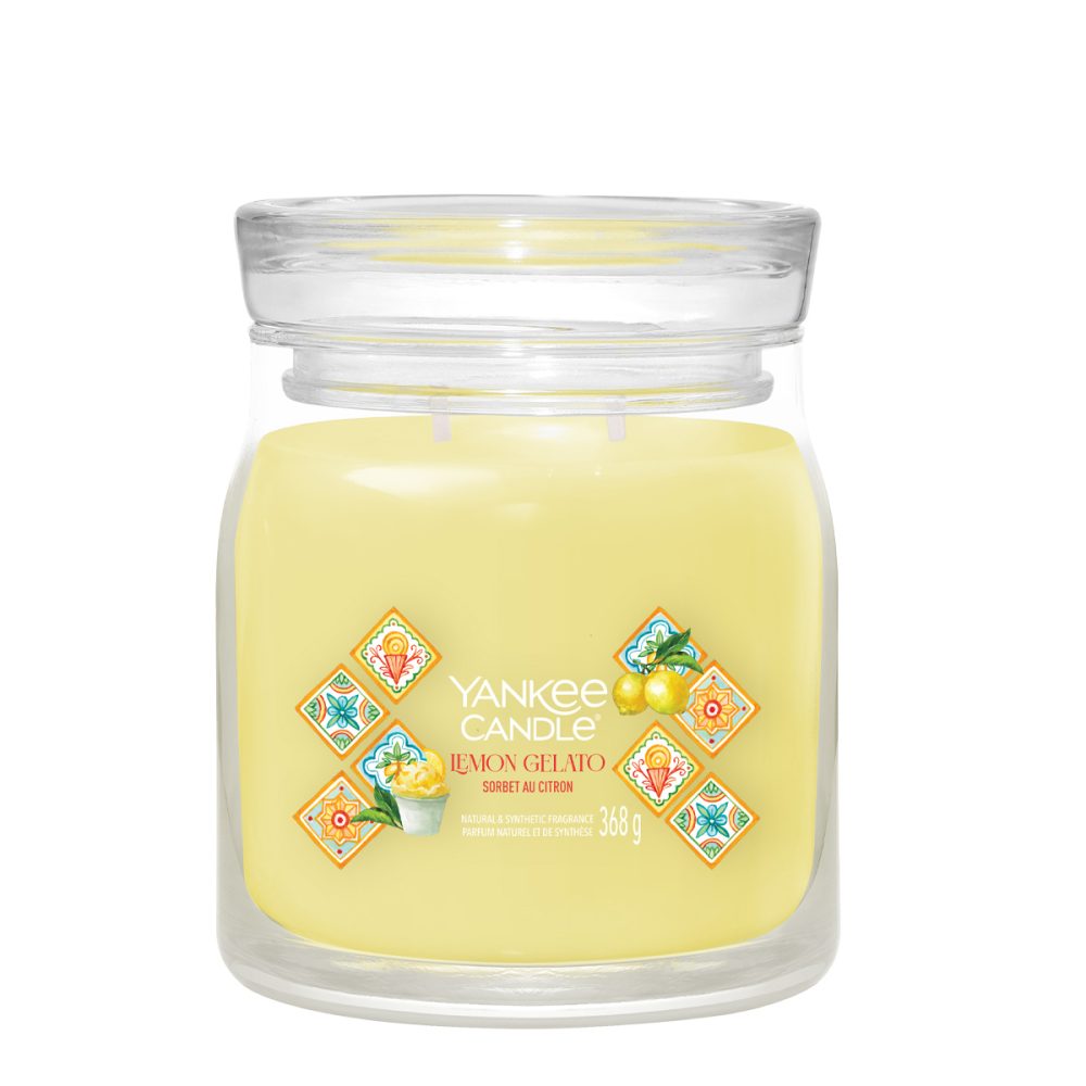 Yankee Candle Signature Lemon Gelato Candela Giara Media