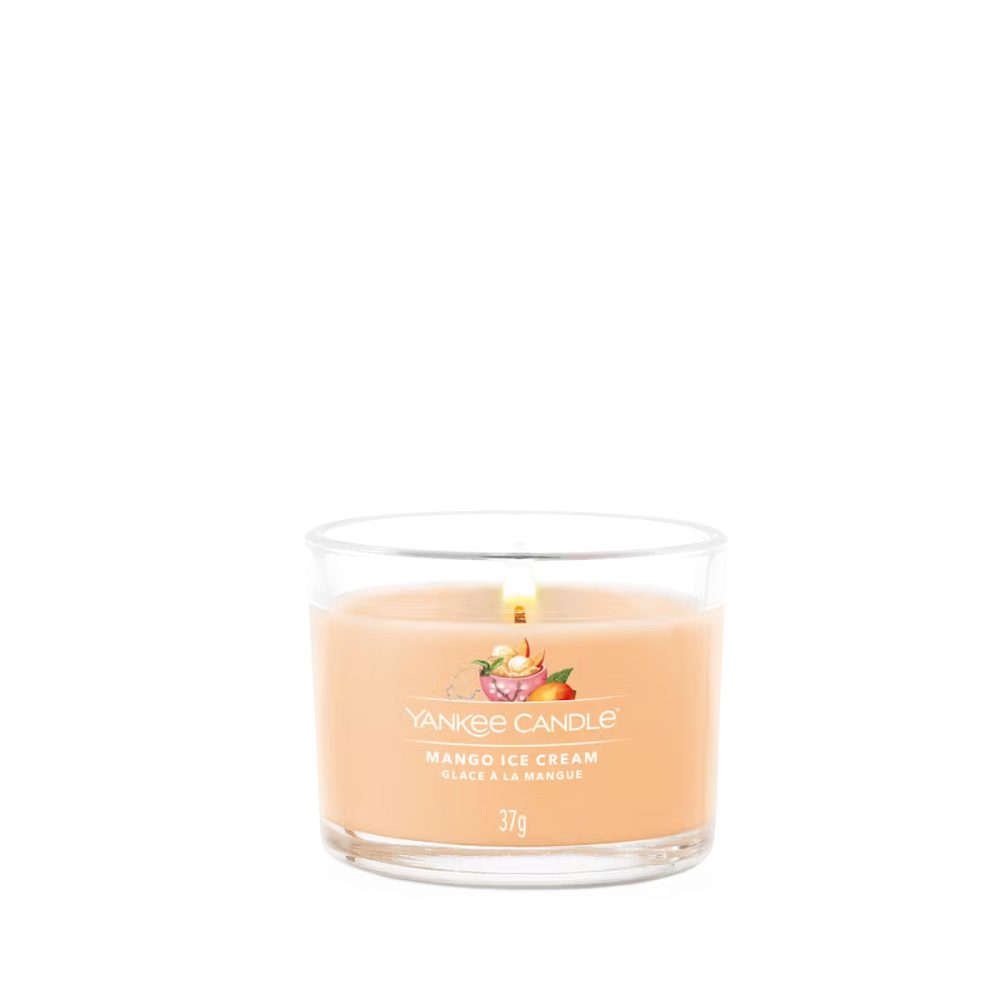 Yankee Candle Signature Mango Ice Cream Candela Votiva in vetro