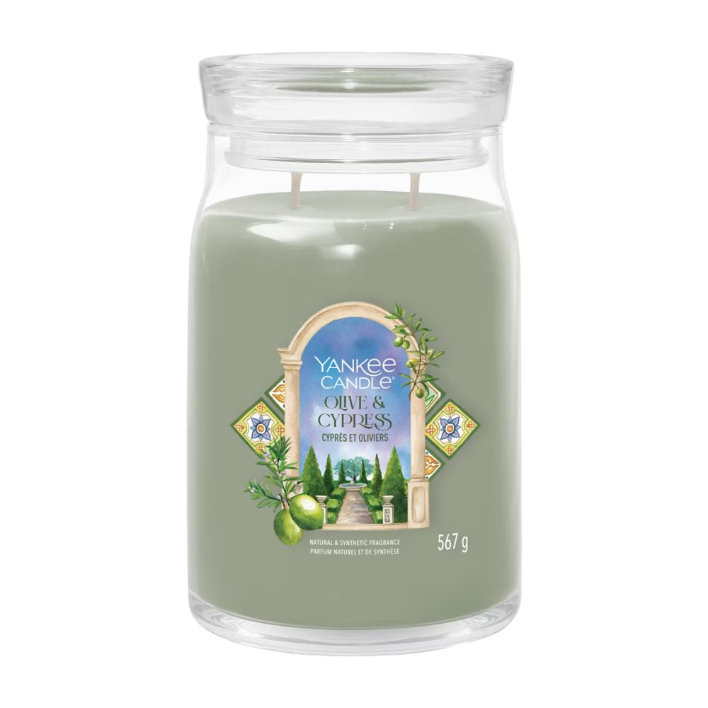 Yankee Candle Signature Olive and Cypress Candela Giara Grande